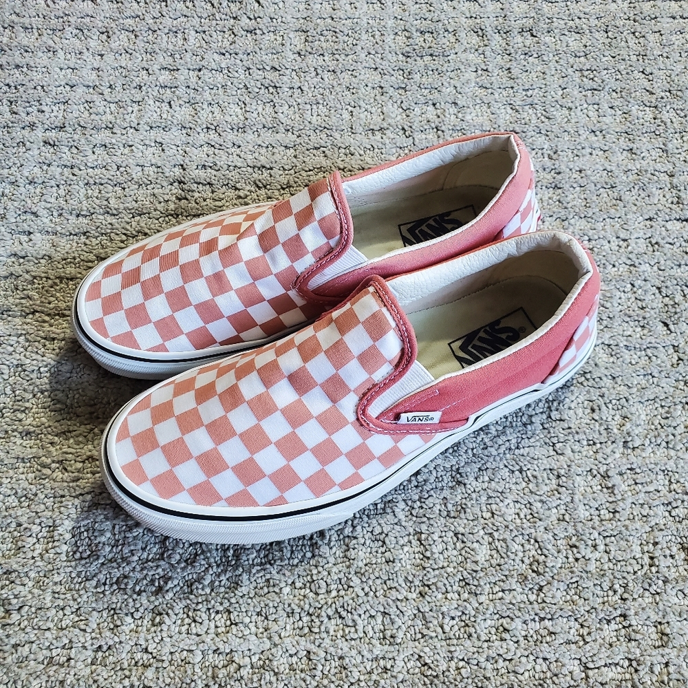 Vans slip on Checkered Shoes women's 9.5